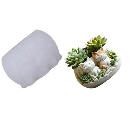 Wiederverwendbares Silikon Pflanzerform Formmuster Muster Blumenpot Crafting Tool von XAGMODSHN