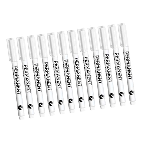 XAGMODSHN 1/12 weiße Permanentmarker, weißer Lackstift zum Malen auf Holz, Keramik, Glas, Metall, Leinwand, Leder, Stein XAGMODSHN 1/12 weiße Permanentmarker, weißer Lackstift zum Malen auf Holz, Keramik, Glas, Metall, Leinwand, Leder, Stein von XAGMODSHN
