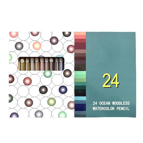 XAGMODSHN 24 Pieces Aquarellbleistift Für Künstler Kinder Kunst Malerei von XAGMODSHN