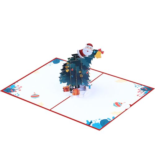 XAGMODSHN 3D Weihnachtskarte Weihnachtsbaum Handgefertigte Popup Grußkarten Für Weihnachten Feiertage Winter von XAGMODSHN