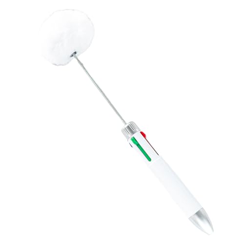 XAGMODSHN 4-in-1 Perlenstift, mehrfarbiger Kugelschreiber, 4 Farben in 1, einziehbarer Kugelschreiber für Schüler und Lehrer von XAGMODSHN