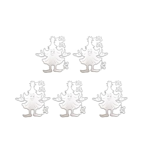 XAGMODSHN 5 Stück Weihnachtsschablonen, Weihnachtsglocken, Metall-Stanzformen für Alben, Scrapbooking, Dekoration XAGMODSHN 5 Stück Weihnachtsschablonen, Weihnachtsglocken, Metall-Stanzformen für Alben, Scrapbooking, Dekoration von XAGMODSHN