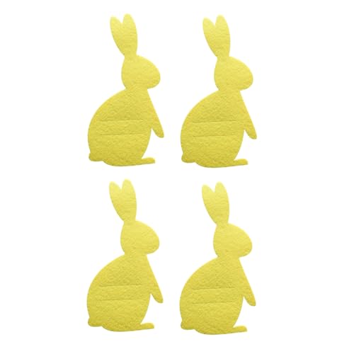 XAGMODSHN Bestecktaschen mit Ostermotiven, Kaninchenform, Utensilienbeutel, Aufbewahrungshalter für kreative Tischdekoration, Besteckhalter, 4 Stück XAGMODSHN Bestecktaschen mit Ostermotiven, Kaninchenform, Utensilienbeutel, Aufbewahrungshalter für kreative Tischdekoration, Besteckhalter, 4 Stück von XAGMODSHN