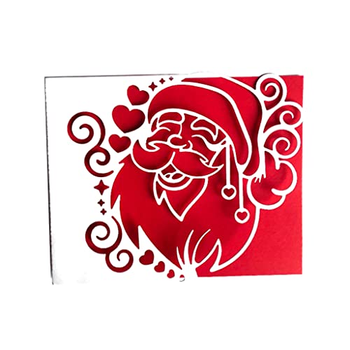 XAGMODSHN Dekorative Weihnachts-Stanzform mit Weihnachtsmann-Motiv, Schablone für Kinder, Weihnachtskarten, Scrapbooking von XAGMODSHN