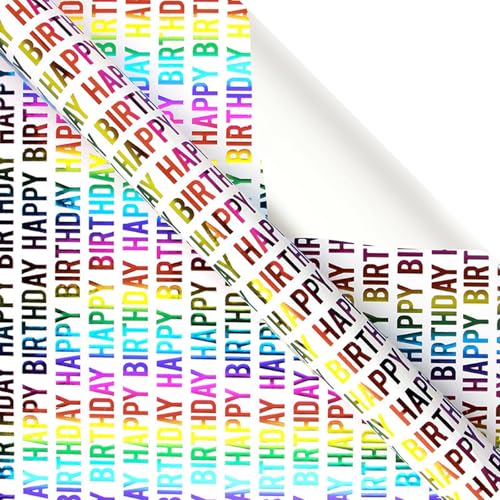 XAGMODSHN Festival Holographics Birthday Wrap Paper Elegante Designs Kleine Brötchen Für Geschenke Und Handwerksbedarf Täglich Freizeitgebrauch XAGMODSHN Festival Holographics Birthday Wrap Paper Elegante Designs Kleine Brötchen Für Geschenke Und Handwerksbedarf Täglich Freizeitgebrauch von XAGMODSHN