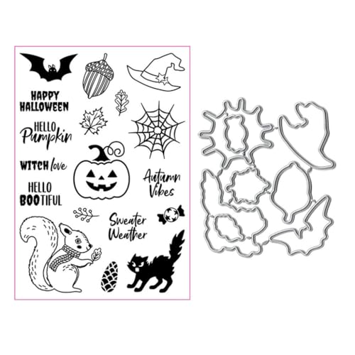 XAGMODSHN Halloween-Siegelstempel mit Stanzformen, Schablonen-Set, Scrapbooking, Prägung, Fotoalbum, Dekoration, Papier, Kartenherstellung, Kunst XAGMODSHN Halloween-Siegelstempel mit Stanzformen, Schablonen-Set, Scrapbooking, Prägung, Fotoalbum, Dekoration, Papier, Kartenherstellung, Kunst von XAGMODSHN