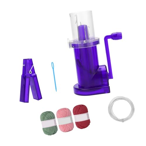XAGMODSHN Hand Betriebene Kabel Strickstrickmaschine Handbuch Strickmühlenmaschine Armbänder Herstellen Werkzeug Mit Garnnadelkabel Handbuch Seilwebwerkzeug von XAGMODSHN