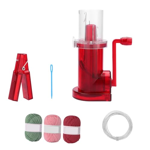 XAGMODSHN Hand Betriebene Kabel Strickstrickmaschine Handbuch Strickmühlenmaschine Armbänder Herstellen Werkzeug Mit Garnnadelkabel Handbuch Seilwebwerkzeug von XAGMODSHN