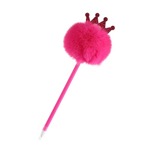 XAGMODSHN Kugelschreiber mit pelzigen Pompons, 0,7 mm, lustiger Schreibstift für Frauen, Studenten, Spielbelohnung, Weihnachtsstrumpffüller von XAGMODSHN