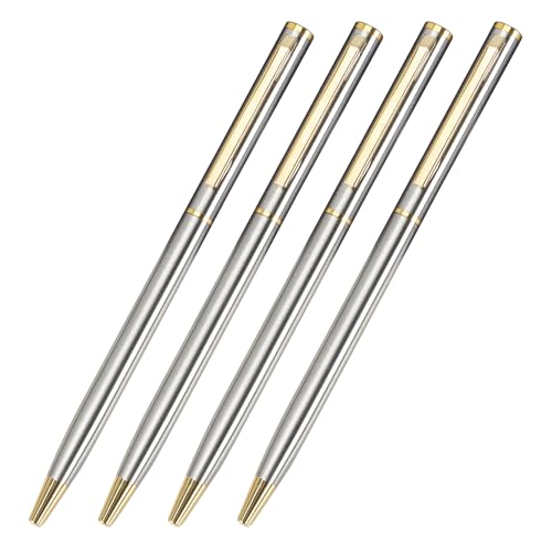 XAGMODSHN Metall-Kugelschreiber für Büro, Signierstift, 0,7 mm, Stiftspitze für Büro, Schule, 4 Stück von XAGMODSHN