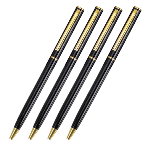 XAGMODSHN Metall-Kugelschreiber für Büro, Signierstift, 0,7 mm, Stiftspitze für Büro, Schule, 4 Stück von XAGMODSHN