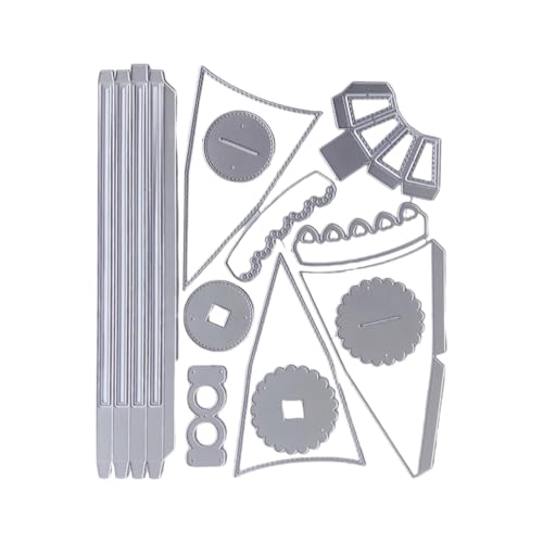 XAGMODSHN Metall-Stanzformen, 3D-Regenschirm, Stanzschablonen, Prägung für Alben, Scrapbooking, Papierkarten, Dekoration von XAGMODSHN