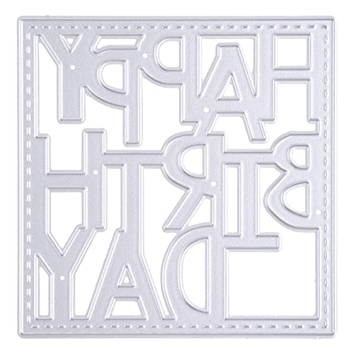 XAGMODSHN Metall-Stanzformen "Happy Birthday", Prägeschablone für Scrapbooking, Kunst XAGMODSHN Metall-Stanzformen "Happy Birthday", Prägeschablone für Scrapbooking, Kunst von XAGMODSHN