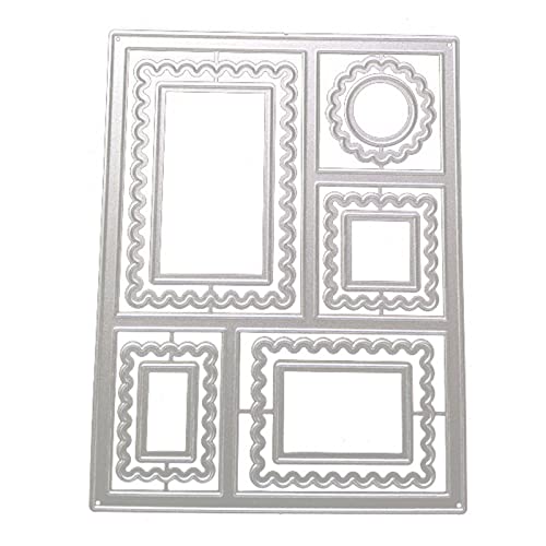 XAGMODSHN Metall-Stanzschablone, verschiedene Formen, Spitzenbordüre, Karbonstahl, Stanzformen für Papierkarten, Scrapbooking von XAGMODSHN