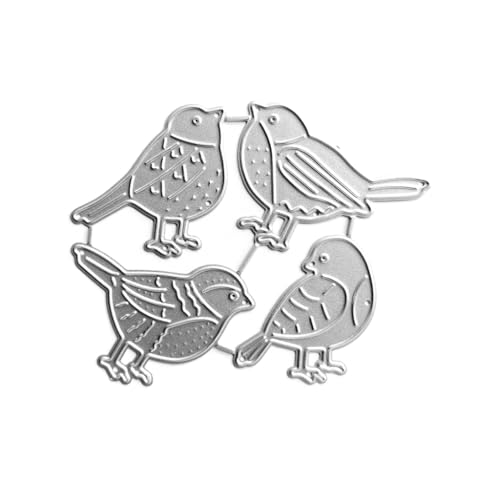 XAGMODSHN Metall-Stanzschablone mit Luftballon-Vogelmotiv, Karbonstahl, Prägeschablone, Scrapbooking, für Karten-Stanzform von XAGMODSHN