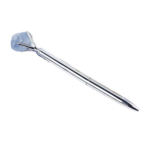 XAGMODSHN Naturstein-Kugelschreiber, glattes Schreiben, schwarze Tinte, Schreibwaren-Stift, Schulbedarf für Schüler, Lehrer von XAGMODSHN