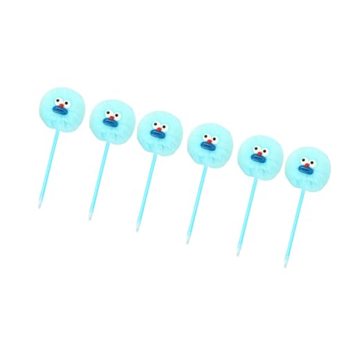 XAGMODSHN Pelz-Kugelschreiber, 1,0 mm, Büro, Schule, Schreibwerkzeug, glatt zu schreiben, für Frauen, Mädchen, Studenten, Schreiben, Journaling, 6 Stück von XAGMODSHN