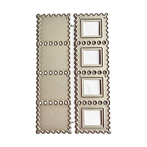 XAGMODSHN Quadratische Rahmen-Stanzschablone, Prägeschablone, Fotorahmen, Metall-Stanzformen für Scrapbooking, Kartenherstellung von XAGMODSHN