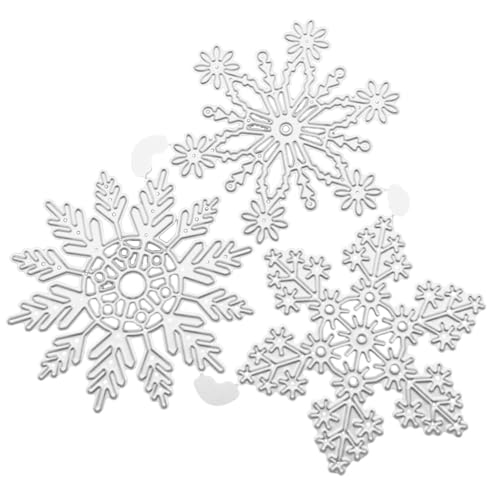 XAGMODSHN Schneeflocken-Stanzformen für Kartenherstellung, Scrapbooking, Papierbastelalbum, Schneeflocken-Prägeschablone von XAGMODSHN
