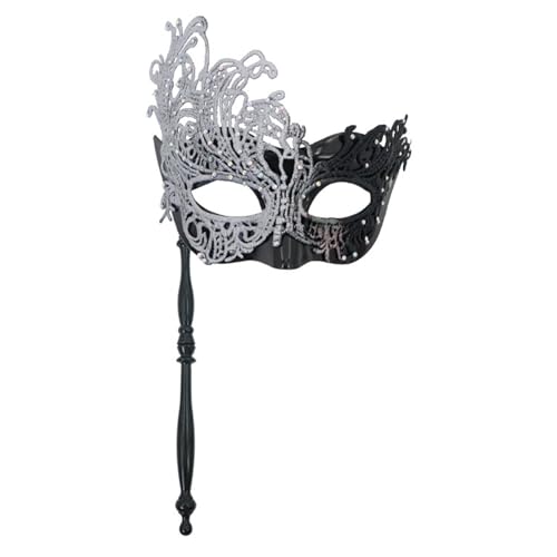 XAGMODSHN Strass-Spitzen-Maskerade, Halloween-Kostüme, Venezianer-Party, Erwachsene, Kinder, Karneval, Maske mit Stab, Damen, halbes Gesicht XAGMODSHN Strass-Spitzen-Maskerade, Halloween-Kostüme, Venezianer-Party, Erwachsene, Kinder, Karneval, Maske mit Stab, Damen, halbes Gesicht von XAGMODSHN