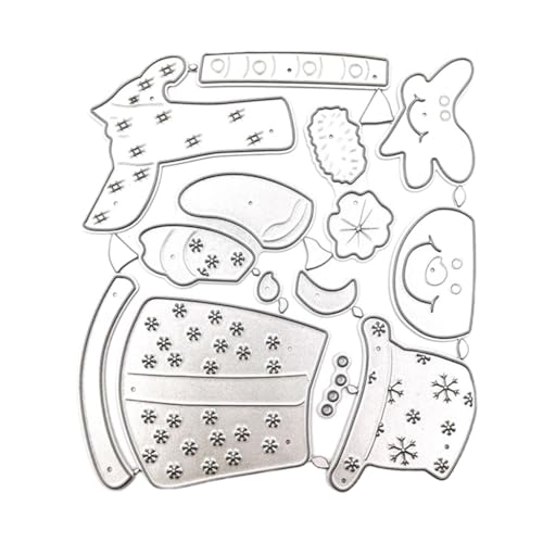 XAGMODSHN Weihnachts-Serie, Stanzschablonen, Weihnachtsschlitten, Metall-Stanzformen für Alben, Scrapbooking, Dekorationen von XAGMODSHN