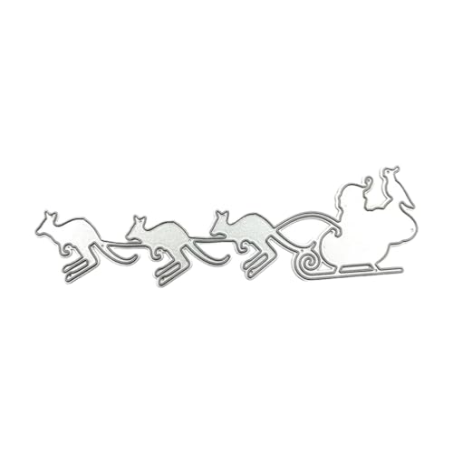 XAGMODSHN Weihnachts-Serie, Stanzschablonen, Weihnachtsschlitten, Metall-Stanzformen für Alben, Scrapbooking, Dekorationen von XAGMODSHN