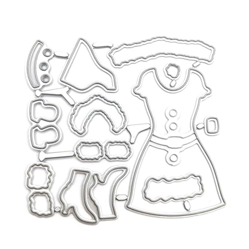XAGMODSHN Weihnachts-Serie, Stanzschablonen, Weihnachtsschlitten, Metall-Stanzformen für Alben, Scrapbooking, Dekorationen von XAGMODSHN