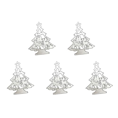 XAGMODSHN Weihnachts-Stanzformen, Karbonstahl, Prägeschablonen für Scrapbooking, Kartenherstellung, Dekoration, 5 Stück XAGMODSHN Weihnachts-Stanzformen, Karbonstahl, Prägeschablonen für Scrapbooking, Kartenherstellung, Dekoration, 5 Stück von XAGMODSHN