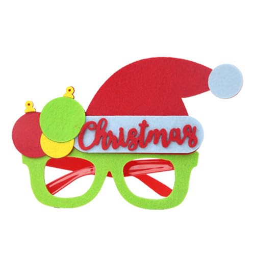 XAGMODSHN Weihnachtsfeier Brille Fluoreszenz Brille Rahmen Rahmen Neujahr Brillen Urlaub Dekorationen Novelties Lustige Fluoreszenz von XAGMODSHN