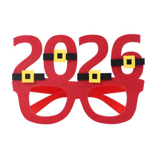 XAGMODSHN Weihnachtsfeier Brille Fluoreszenz Brille Rahmen Rahmen Neujahr Brillen Urlaub Dekorationen Novelties Lustige Fluoreszenz von XAGMODSHN