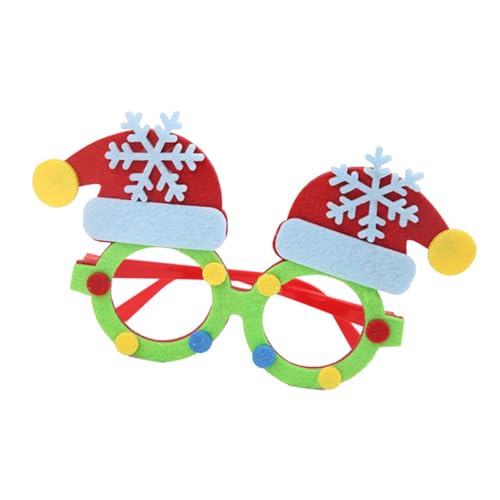 XAGMODSHN Weihnachtsfeier Brille Fluoreszenz Brille Rahmen Rahmen Neujahr Brillen Urlaub Dekorationen Novelties Lustige Fluoreszenz von XAGMODSHN
