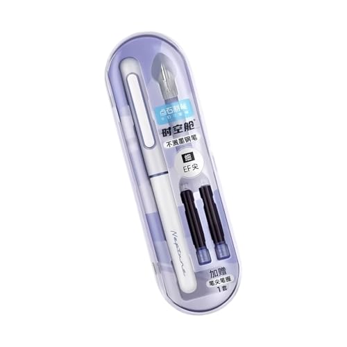 Nachfüllbarer Füllfederhalter mit EF-Spitze, 2 Tintenpatronen, ergonomischer Griff für Anfänger, Studenten, Erwachsene, Journaling, Geschäft, für Meeting von XANHOY
