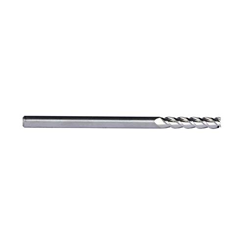XBF-TOOL, 1 Stücke Schaftfräser Aluminium 4mm 6mm 8mm 3Flute Fräser Extra Lange 75mm 100mm HRC50 Helix Flache Schaftfräser CNC Drehmaschine Fräswerkzeug (Größe : HRC50 3F D4x75) von XBF-TOOL,