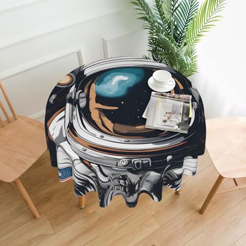 XBKGOHA Runde dekorative Tischdecke, 152,4 cm, Air-Astronauten-Druck, für den Innen- und Außenbereich, auf runden Tischen wie Couchtischen, Esstischen und Bauernhoftischen XBKGOHA Runde dekorative Tischdecke, 152,4 cm, Air-Astronauten-Druck, für den Innen- und Außenbereich, auf runden Tischen wie Couchtischen, Esstischen und Bauernhoftischen von XBKGOHA