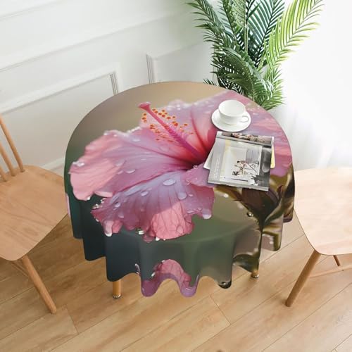 XBKGOHA Runde dekorative Tischdecke, 152,4 cm, koreanischer Blumendruck, für den Innen- und Außenbereich, auf runden Tischen wie Couchtischen, Esstischen und Bauernhoftischen XBKGOHA Runde dekorative Tischdecke, 152,4 cm, koreanischer Blumendruck, für den Innen- und Außenbereich, auf runden Tischen wie Couchtischen, Esstischen und Bauernhoftischen von XBKGOHA