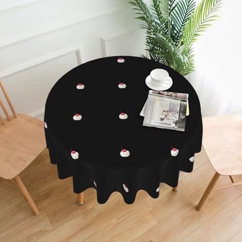 XBKGOHA Runde dekorative Tischdecke, 152,4 cm, schöner Lychee Marshmallow-Druck für den Innen- und Außenbereich, auf runden Tischen wie Couchtischen, Esstischen und Bauernhoftischen XBKGOHA Runde dekorative Tischdecke, 152,4 cm, schöner Lychee Marshmallow-Druck für den Innen- und Außenbereich, auf runden Tischen wie Couchtischen, Esstischen und Bauernhoftischen von XBKGOHA