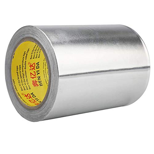 Aluminiumfolie-Klebeband - Hitzebeständiges Aluminium-Dichtungsband Isolierband Verdicktes Hochtemperatursiegel Wasserdichtes Klebeband zum Auffangen von Klebeband Aluminium-Zinnfolie (Größe: 0,1 MM × Aluminiumfolie-Klebeband - Hitzebeständiges Aluminium-Dichtungsband Isolierband Verdicktes Hochtemperatursiegel Wasserdichtes Klebeband zum Auffangen von Klebeband Aluminium-Zinnfolie (Größe: 0,1 MM × von XBR