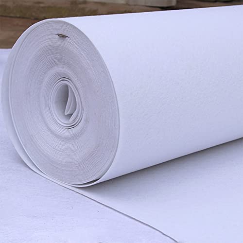 Hochzeitsteppich, weißer Gehweg-Teppich, Gangläufer, Rolle, Event-Teppichmatte, 2 mm Dicke, 10 m, 20 m, 30 m, für Hochzeit, Flur, Kirche, Party, Stranddekoration (Größe: 1,5 x 50 m) von XCPHGFM