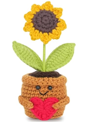 Pocket Hug Positive Sonnenblume, Glückssonnenblume Positive Geschenke, Kreative Strickwolle Sonnenblume Puppe für Familien, Freunden, Muttertag Geburtstag, Mutmacher Geschenk, Gute Besserung Geschenk Pocket Hug Positive Sonnenblume, Glückssonnenblume Positive Geschenke, Kreative Strickwolle Sonnenblume Puppe für Familien, Freunden, Muttertag Geburtstag, Mutmacher Geschenk, Gute Besserung Geschenk von XCRPRT