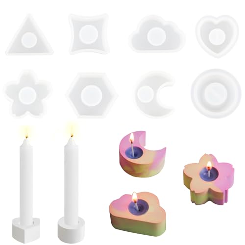 8 Stück silikonformen gießformen kerzenhalter Silikon Gießform Kerzenhalter Silikon Gießform Ostern Beton zum Gießen Giessform Silikon für Stabkerzen und Teelichte 8 Stück silikonformen gießformen kerzenhalter Silikon Gießform Kerzenhalter Silikon Gießform Ostern Beton zum Gießen Giessform Silikon für Stabkerzen und Teelichte von XCYSTAR