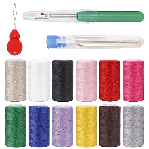 XCZYN Nadel- und Faden-Set, 34-teilig, Premium-Nähzubehör, Mini-Nähset für Zuhause, Reisen und Notfall, gefüllt mit Reparatur- und Nähnadeln, Farbfäden, Nahttrenner, Nadeleinfädler usw XCZYN Nadel- und Faden-Set, 34-teilig, Premium-Nähzubehör, Mini-Nähset für Zuhause, Reisen und Notfall, gefüllt mit Reparatur- und Nähnadeln, Farbfäden, Nahttrenner, Nadeleinfädler usw von XCZYN
