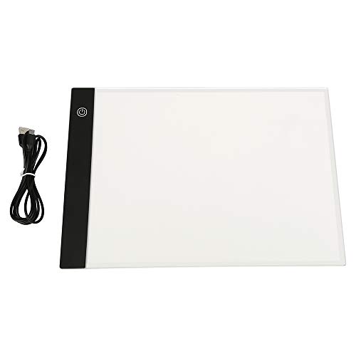 A3 LED Leuchtplatte Light Pad, Zeichnung mit USB Kabel Einstellbare Helligkeit für Diamond Painting, Artcraft, Zeichnen, Tattoo, Zeichnen (A3) von XDAILUYYDS