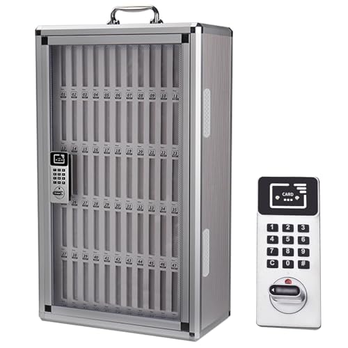 XDCXYD Passwortsperre Handy Safe Aluminiumlegierung Handy Safe Aufbewahrungsbox Mit Transparentem Türschrank Für Die Fabrik(60bit) von XDCXYD