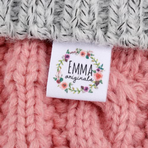 Labels Zum Annähen Personalisiert,Personalisierte Kleidungsetiketten,größenetiketten Zum Einnähen,handmade,personalisierte,für Kinder,Schule,labels (Beige,50P) von XDE