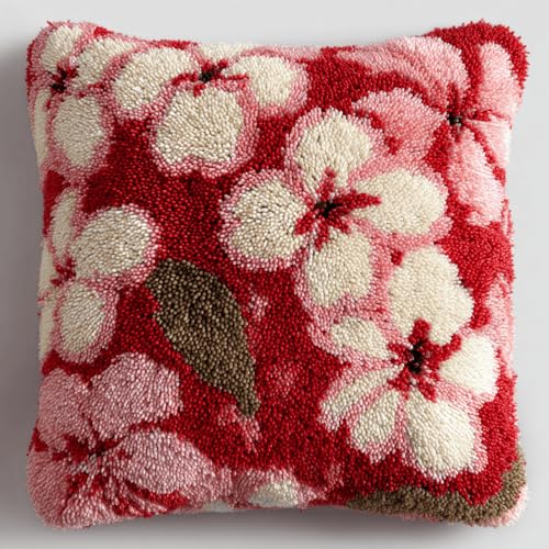 XDEGHUANGSS DIY Knüpfen Kissenbezug Set für Erwachsene,Frangipani,Vorgedrucktes Design zum Entspannen,43x43 cm Wurfkissen Hülle für Sofa,Wohnzimmer Deko & Kreativ Hobby XDEGHUANGSS DIY Knüpfen Kissenbezug Set für Erwachsene,Frangipani,Vorgedrucktes Design zum Entspannen,43x43 cm Wurfkissen Hülle für Sofa,Wohnzimmer Deko & Kreativ Hobby von XDEGHUANGSS
