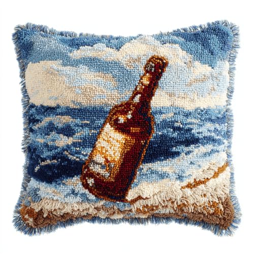 XDEGHUANGSS DIY Knüpfkissen Set zum Selbermachen,Weinflasche,43x43 cm Latch Hook Kissenbezug als Sofakissen Hülle,Knüpfpackung für Anfänger Kinder & Erwachsene mit allem Zubehör XDEGHUANGSS DIY Knüpfkissen Set zum Selbermachen,Weinflasche,43x43 cm Latch Hook Kissenbezug als Sofakissen Hülle,Knüpfpackung für Anfänger Kinder & Erwachsene mit allem Zubehör von XDEGHUANGSS