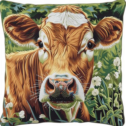 XDEGHUANGSS DIY Knüpfteppich Set Selbst Machen,43x43cm Latch Hook Knüpfkissen Kit mit Knüpfhaken,Kreuzstich Kreativset für Anfänger,Geschenk für Kinder und Erwachsene,Gelbe Kühe im Gras XDEGHUANGSS DIY Knüpfteppich Set Selbst Machen,43x43cm Latch Hook Knüpfkissen Kit mit Knüpfhaken,Kreuzstich Kreativset für Anfänger,Geschenk für Kinder und Erwachsene,Gelbe Kühe im Gras von XDEGHUANGSS