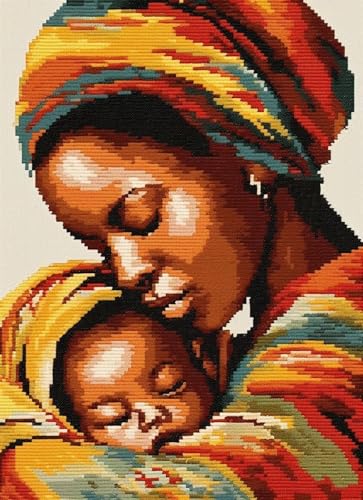 XDEGHUANGSS Knüpfhaken Teppich Set DIY,Latch Hook Teppichherstellung & Kissenbezug Kit für Erwachsene & Kinder,Kreuzstich Knüpfteppich Handarbeit für Anfänger,Afrikanische Frau mit Baby-60x90cm XDEGHUANGSS Knüpfhaken Teppich Set DIY,Latch Hook Teppichherstellung & Kissenbezug Kit für Erwachsene & Kinder,Kreuzstich Knüpfteppich Handarbeit für Anfänger,Afrikanische Frau mit Baby-60x90cm von XDEGHUANGSS