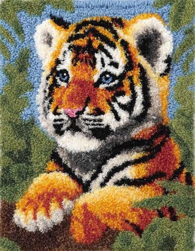 XDEGHUANGSS Knüpfset Teppich Selber Machen,DIY Latch Hook Kit mit vorgedrucktem Muster,Knüpfteppich Set für Kinder & Erwachsene,Handarbeits-Set für Kissen & Teppich Basteln,Tiger-52x38cm XDEGHUANGSS Knüpfset Teppich Selber Machen,DIY Latch Hook Kit mit vorgedrucktem Muster,Knüpfteppich Set für Kinder & Erwachsene,Handarbeits-Set für Kissen & Teppich Basteln,Tiger-52x38cm von XDEGHUANGSS