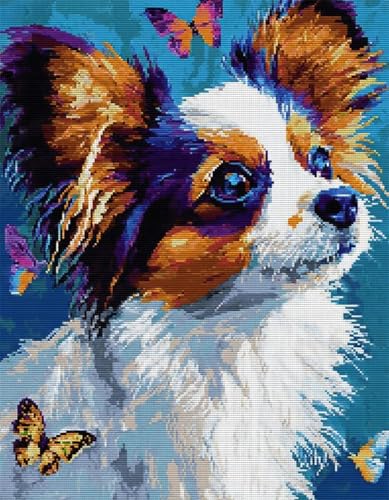 XDEGHUANGSS Kreatives Knüpfen für Familien: Latch Hook Rug Kit mit Vorlage,DIY Teppich Selbst Machen Set inkl. Wolle & Werkzeug,als Geschenk für Kinder und Erwachsene,Niedlicher Papillon-90x120cm XDEGHUANGSS Kreatives Knüpfen für Familien: Latch Hook Rug Kit mit Vorlage,DIY Teppich Selbst Machen Set inkl. Wolle & Werkzeug,als Geschenk für Kinder und Erwachsene,Niedlicher Papillon-90x120cm von XDEGHUANGSS